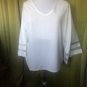 White blouse  Bell arms